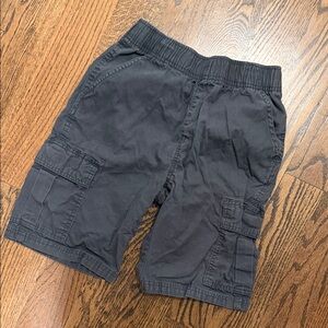 Place Charcoal Elastic Waist Shorts